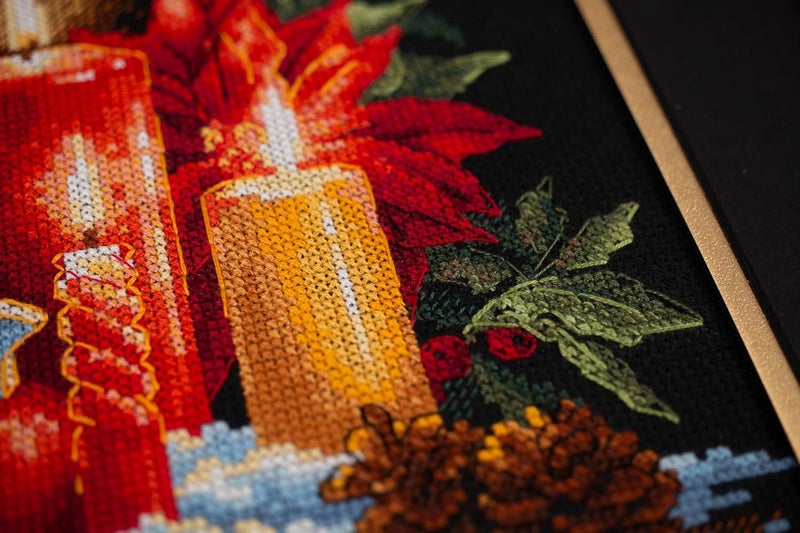 Riolis - Christmas Light 2056, Christmas Cross Stitch Kits 7" x9½, Cross Stitch for Beginners & Advanced, Crossstitch Kits for Adults, Counted Stitching Kits, Holiday Embroidery Kit - Image 5